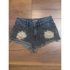 Kendall & Kylie Two Toned Denim Shorts Sz 0